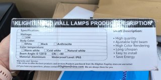 Lámpara moderna de pared LED