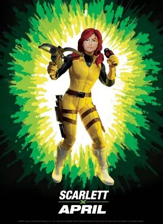 TMNT x G.I. Joe AWE Shell-Striker y April O ́Neil