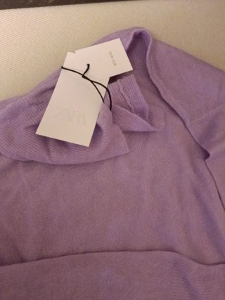 Jersey Zara Lana Lila Mujer talla S