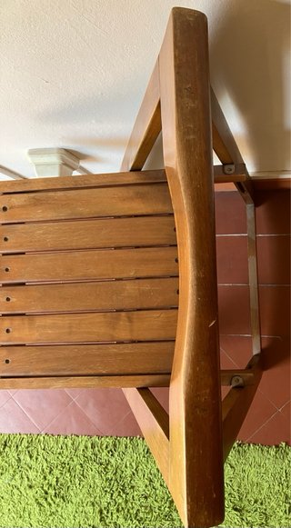 Silla estilo Trieste Aldo Jacober plegable madera