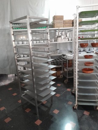 Carro bandejas panadería pastelería