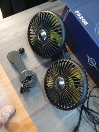 Ventilador Doble Coche F5208