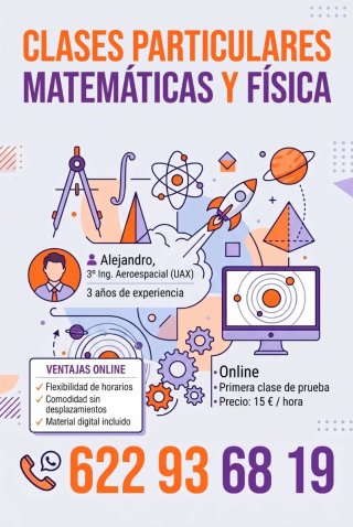 Clases Particulares Matemáticas y Física.