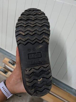 Stivali da acqua UGG neri con stampa