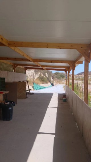 Pérgola o porche de madera
