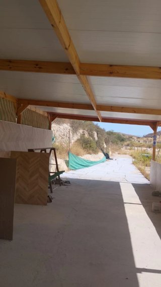 Pérgola o porche de madera
