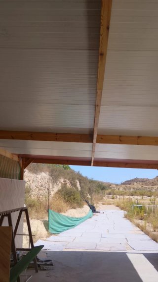 Pérgola o porche de madera