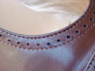 Zapatos de salón marrones tacón bajo