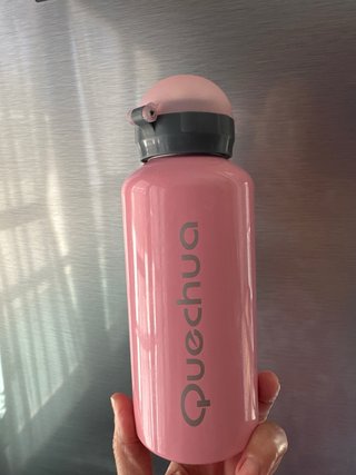 Cantimplora Quechua rosa aluminio