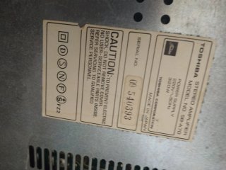 Amplificador Toshiba SB-A70 Plata