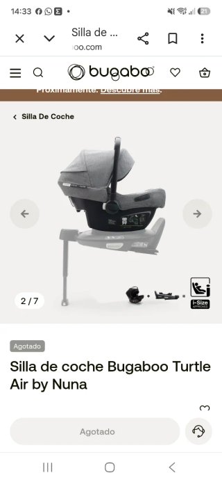 Silla de auto Nuna Turtle Air