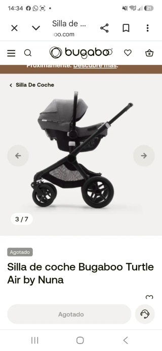 Silla de auto Nuna Turtle Air