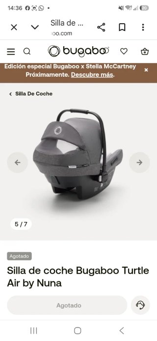 Silla de auto Nuna Turtle Air