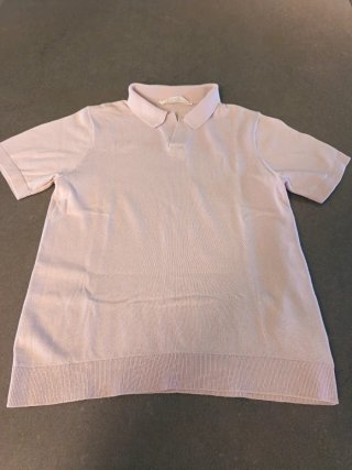 Polo H&M maglia leggera rosa cipria