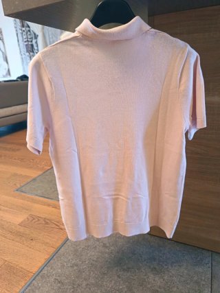 Polo H&M maglia leggera rosa cipria