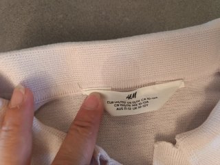 Polo H&M maglia leggera rosa cipria