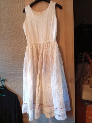 Traje Baturra Blanco y Rojo