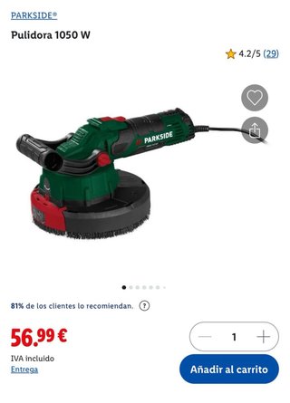 Pulidora Parkside 1050W