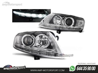 FAROS DELANTEROS LUZ DIURNA LED REAL DRL PARA AUDI A6 4F 2004-2008