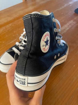 Converse negras plataforma
