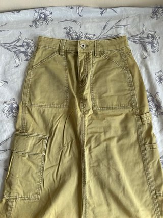 Bershka Falda Cargo Larga Talla 32