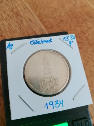 🇩🇪5 Reichsmark 1934 – Iglesia de Postdam ícono
