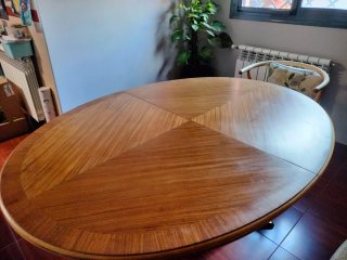 Mesa de salón madera restaurada