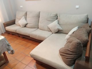 Sofá cherlon beige tela