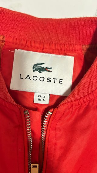 Chaqueta bomber Lacoste roja