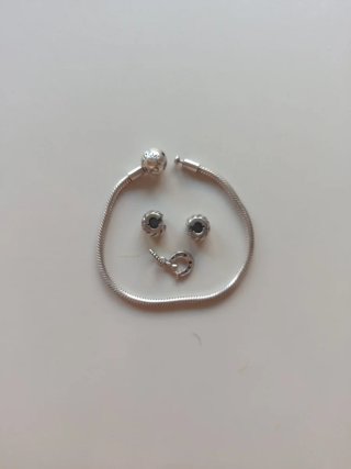 Clips Pulsera Pandora Plata