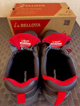 Zapatos de seguridad Bellota Negros y Rojos