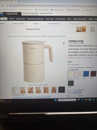 CREATE STUDIO PRO Espumador Leche