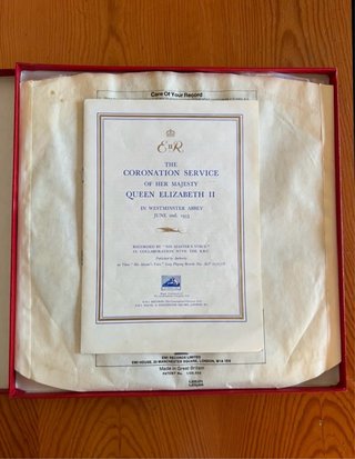 Vinilo Original Coronación Reina Isabel II 1953
