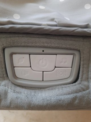 Como nueva! Hamaca Bebé Eléctrica Gris con Peluche