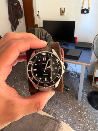 Casio Marlin Correa Goma Negra