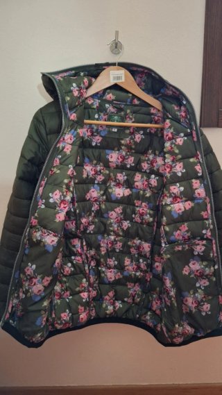 Giubbotto Naj Oleari donna verde floreale L