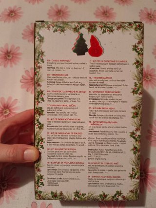 Kit para hacer velas navideñas