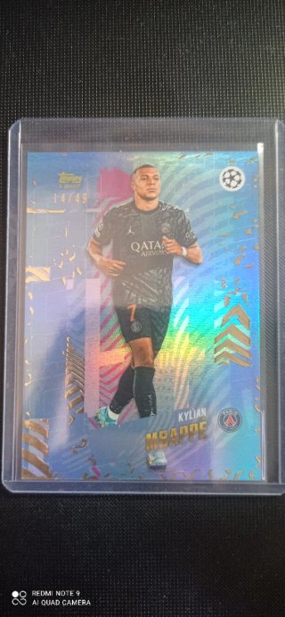 Kylian Mbappe /49 Topps Gold Champions League