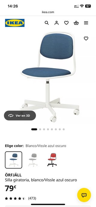 Mesa IKEA LAGKAPTEN SIN cajonera y CON silla