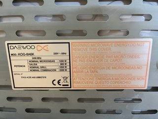 Microondas Daewoo Negro
