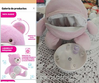 Oso Proyector Chicco Primeros Sueños Rosa