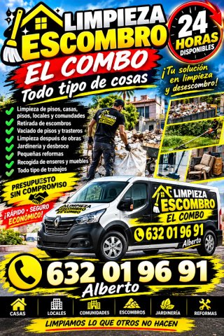retirada de escombros y vaciados de piso 24H urger