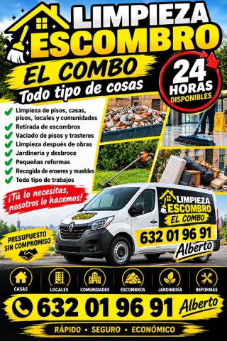 retirada de escombros y vaciados de piso 24H urger