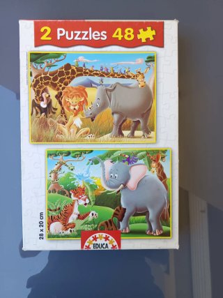 2 Puzzles Educa 48 Piezas Animales
