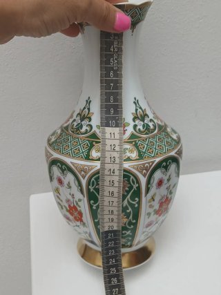 Vaso vintage porcellana decorato