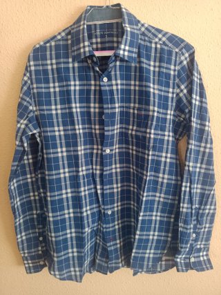 Camisa ADOLFO DOMINGUEZ cuadros azul Talla M