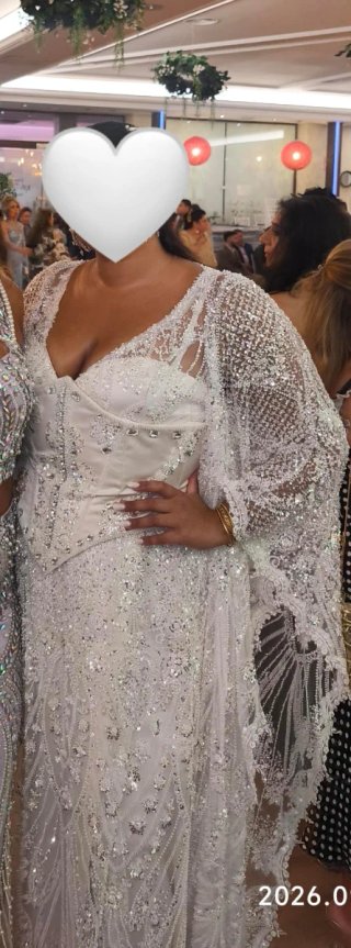 Vestido de Novia Gitana Blanco y plata