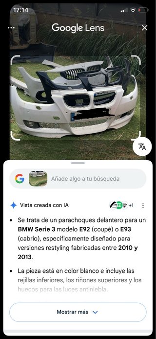 Parachoques Delantero BMW Serie 3 E92/E93 Restylin