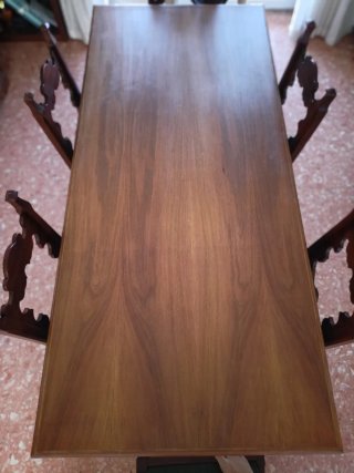 Mobile salotto noce 6 sedie
