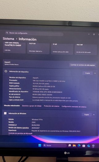 PC Gaming i5 13400F 32GB RAM RTX 4060